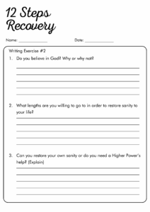 Free Printable 12 Step Worksheets - Free Printable Worksheets