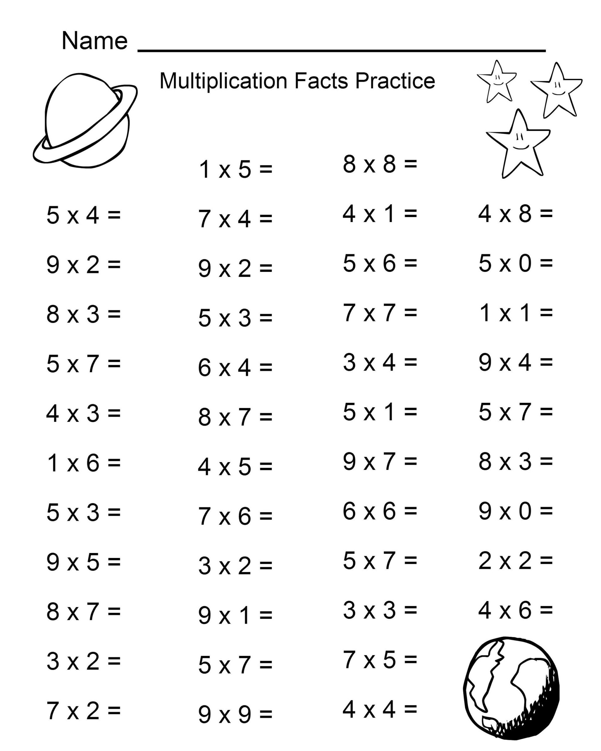 Free 4th Grade Math Worksheets Multiplication K5 Worksheets 