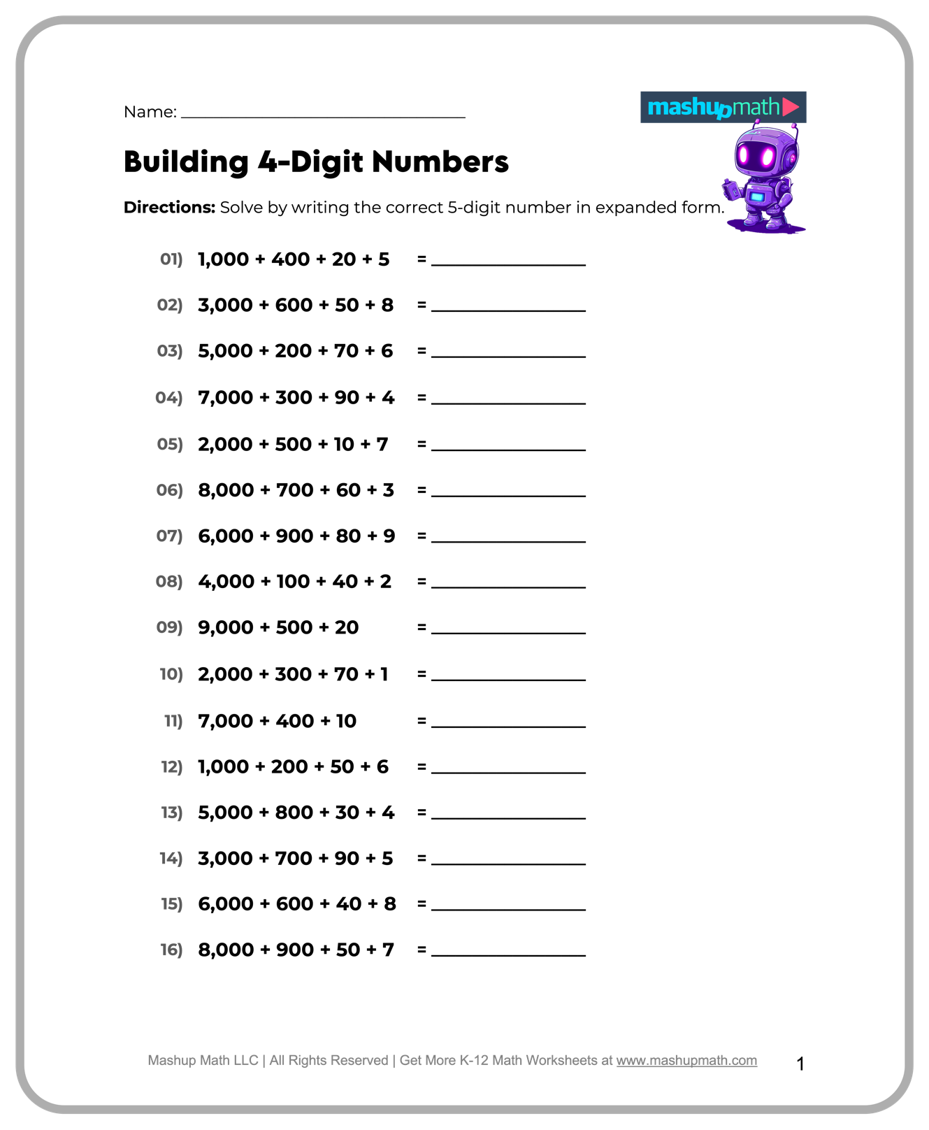 Year 5 Maths Worksheets Printable Free