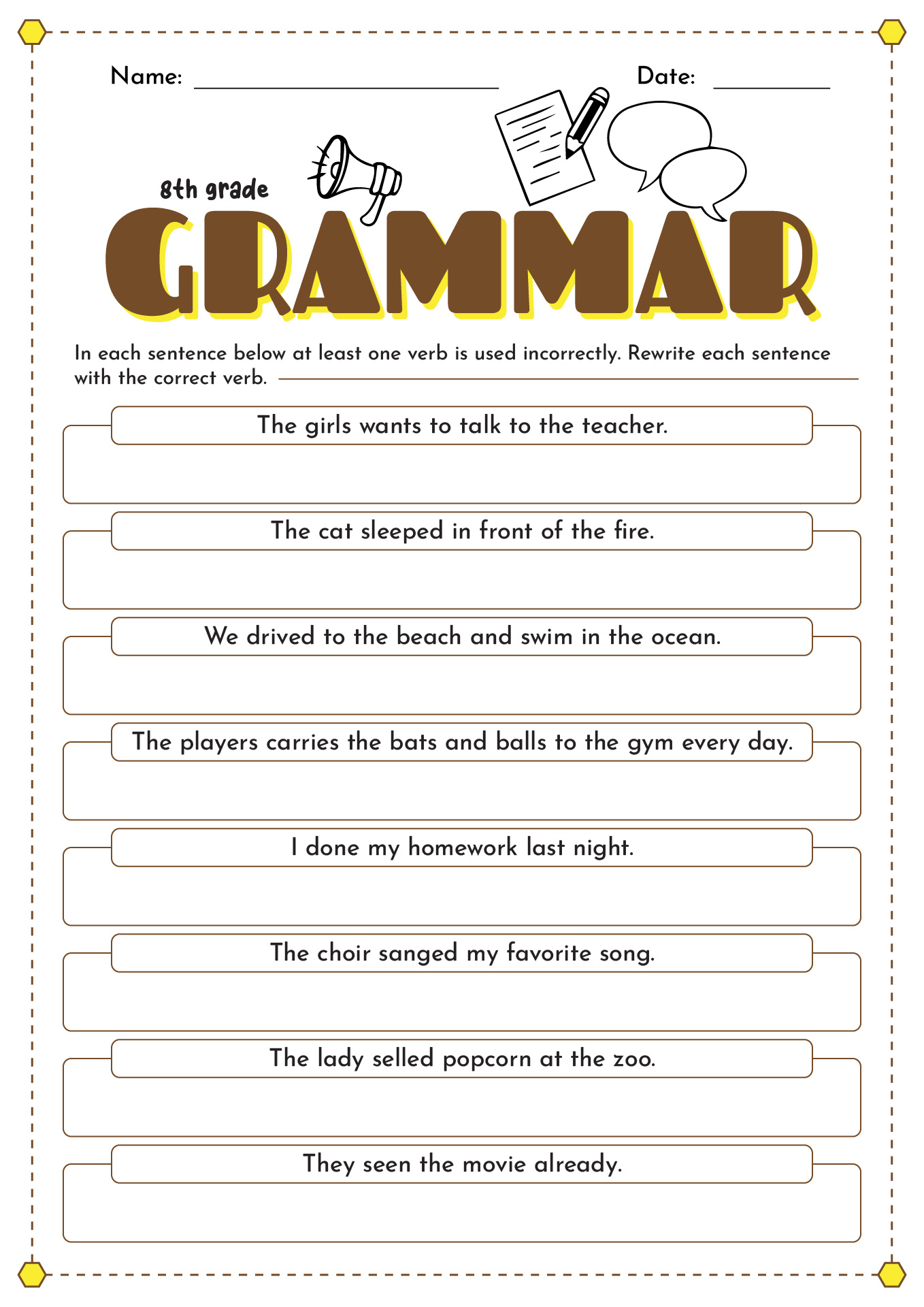 Free 8th Grade Grammar Worksheet Download Free 8th Grade Grammar Worksheet Png Images Free Worksheets On Clipart Library