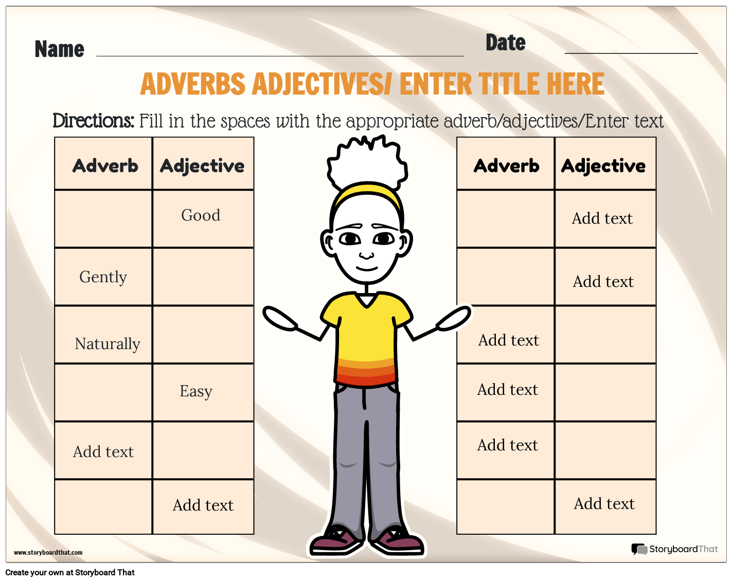 Free Adjectives And Adverbs Worksheets Printable Templates