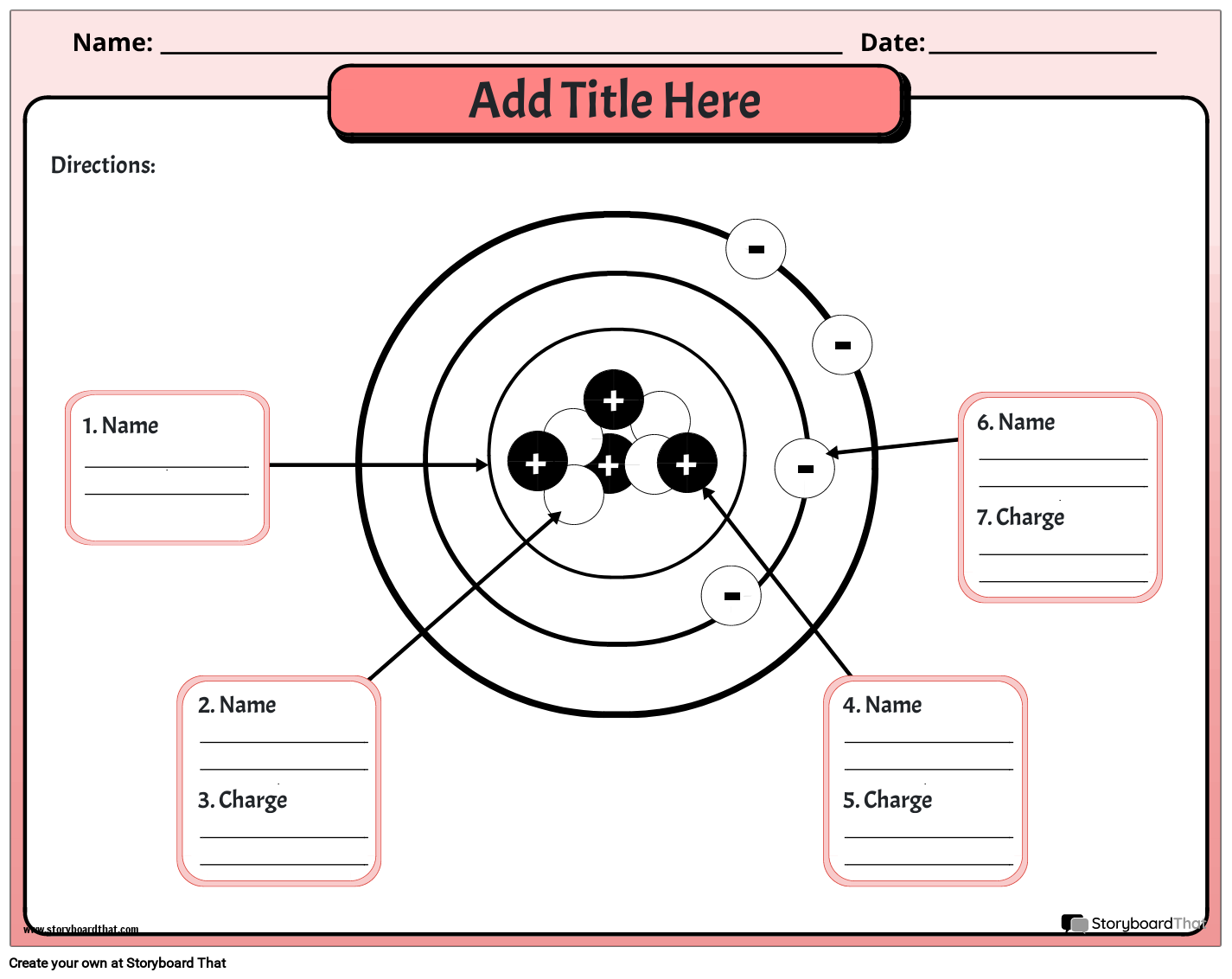 Free Atoms And Molecules Worksheets Science Resources