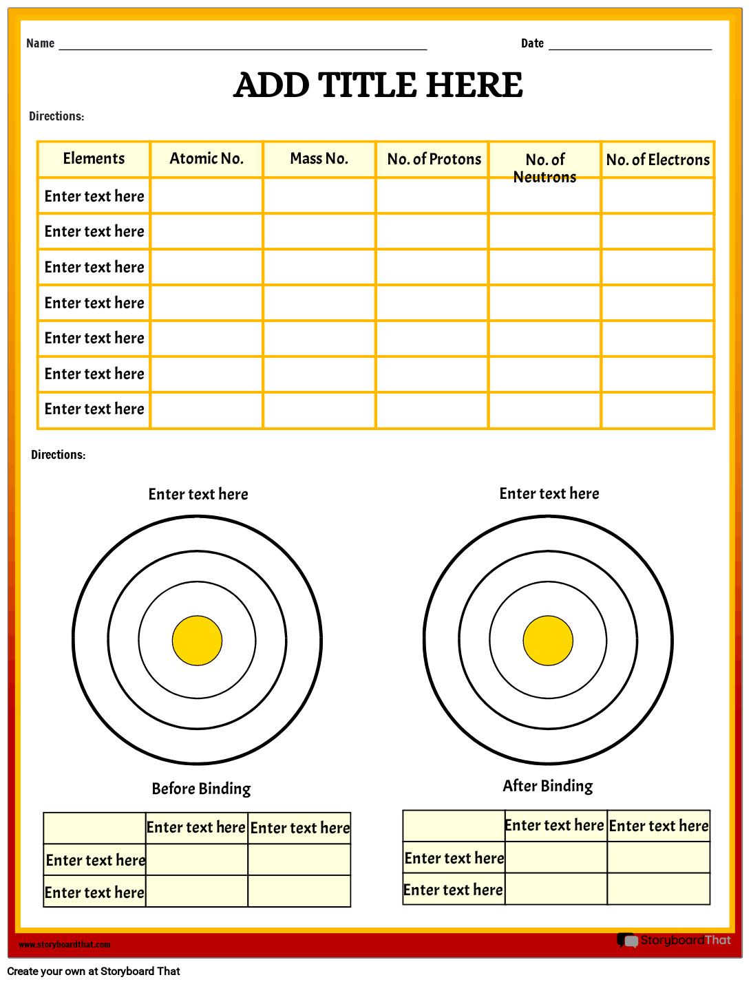 Free Atoms And Molecules Worksheets Science Resources
