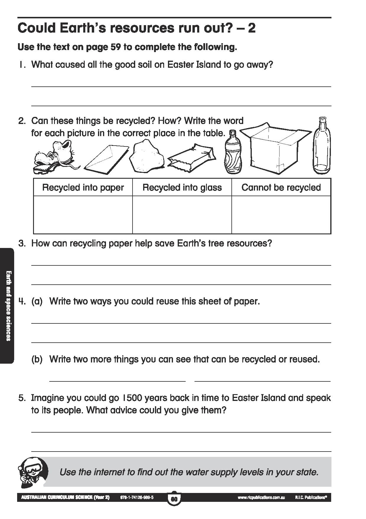 Free Australian Curriculum Science Sample R I C Publications