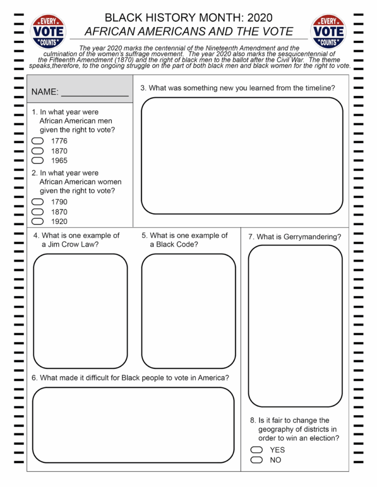 Free Black History Month Lessons PowerPoints And Worksheets Worksheets Library