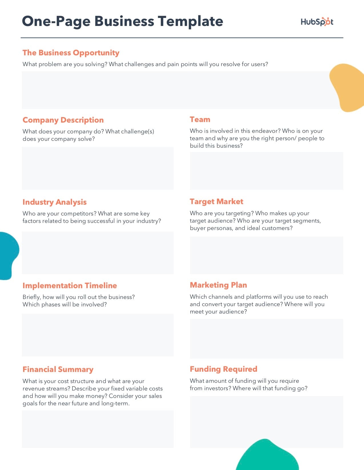 Free Business Plan Template Download Now