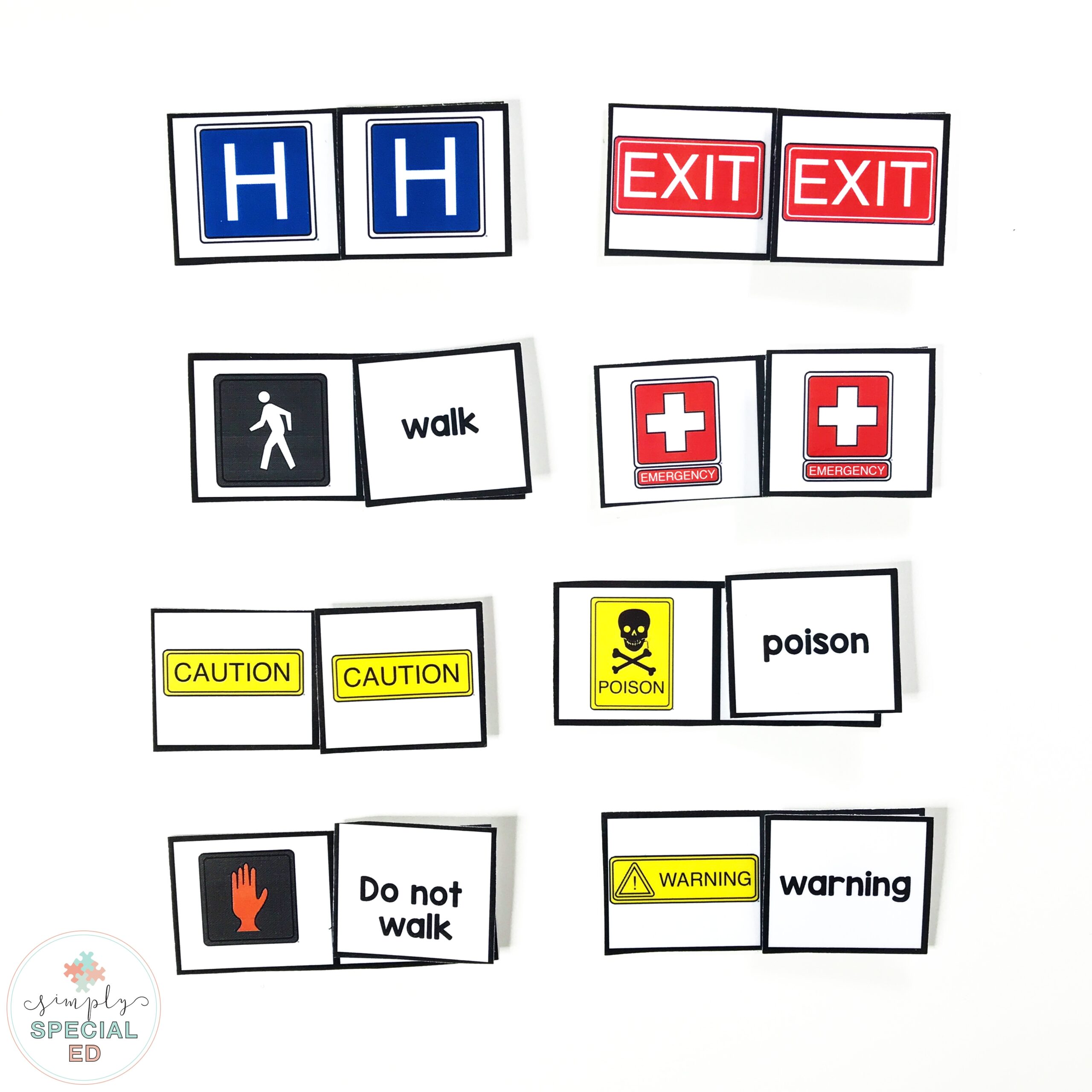 Free Community Signs Task Box Simply Special Ed