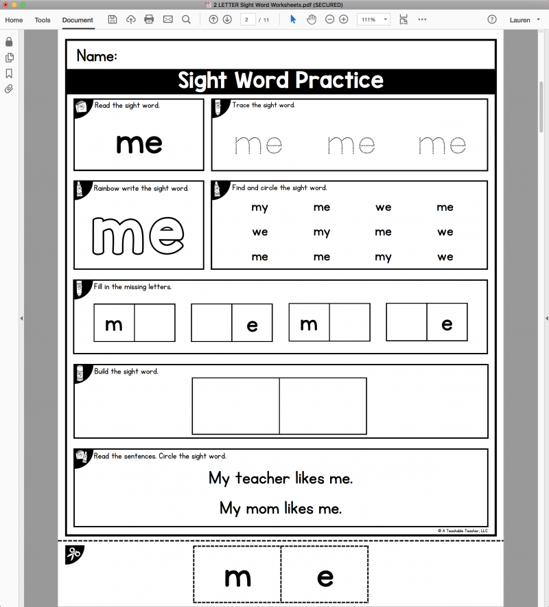 Free Create Sight Word Worksheet Download Free Create Sight Word Worksheet Png Images Free Worksheets On Clipart Library