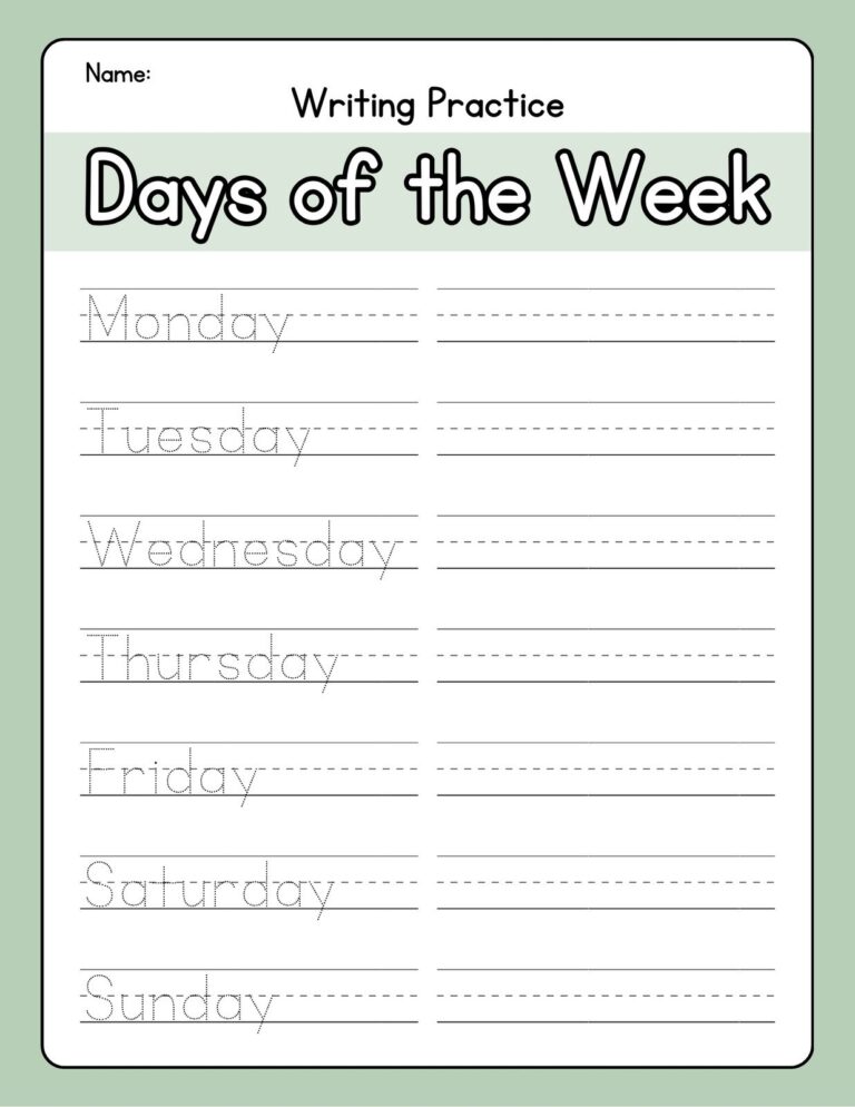 Free Custom 1st Grade Writing Worksheet Templates Canva