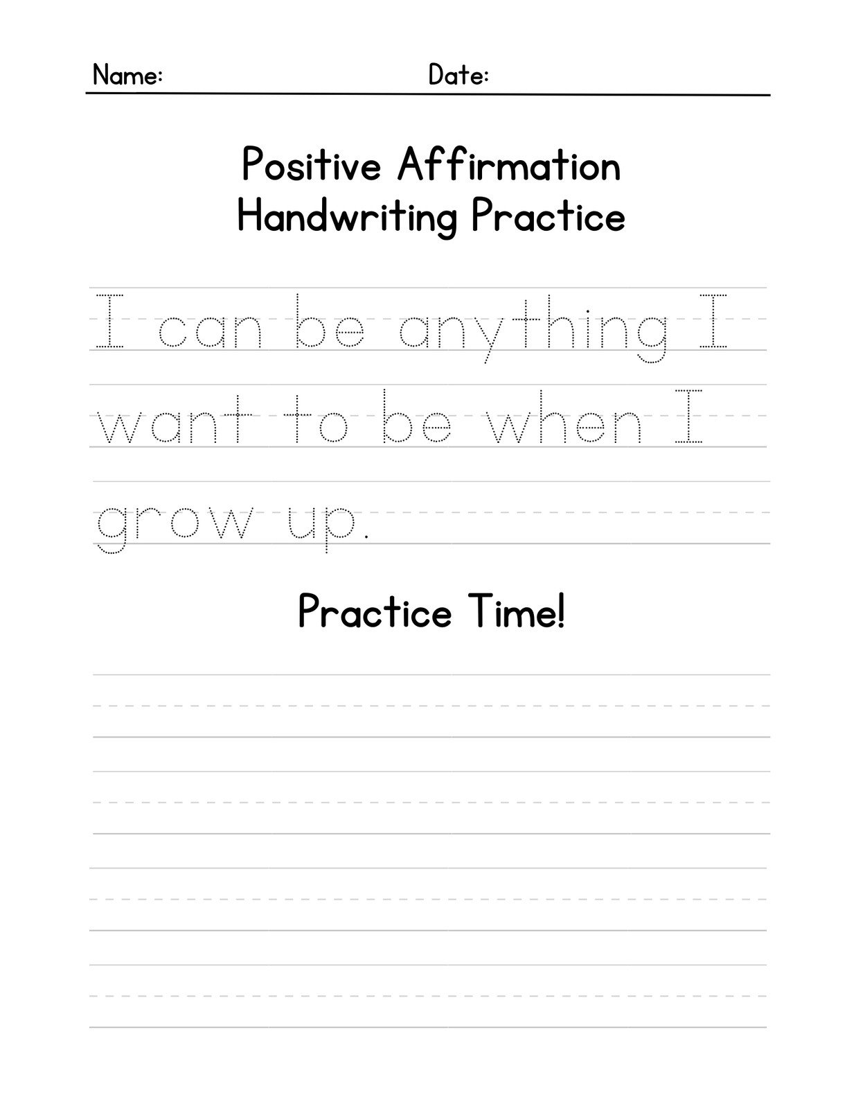 Free Handwriting Worksheets For Adults Printable