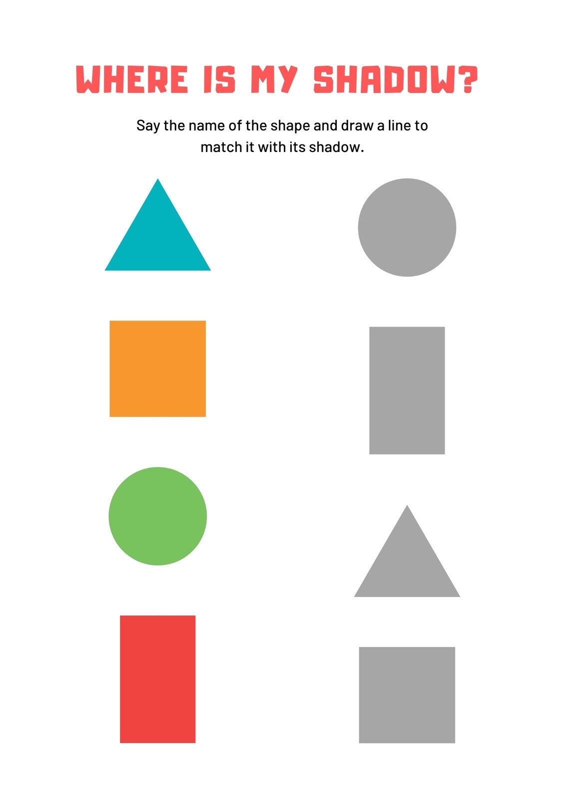 Preschool Worksheets Age 3 Free Printable