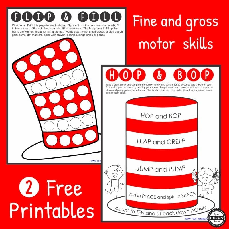 Dr Seuss Printable Worksheets Free