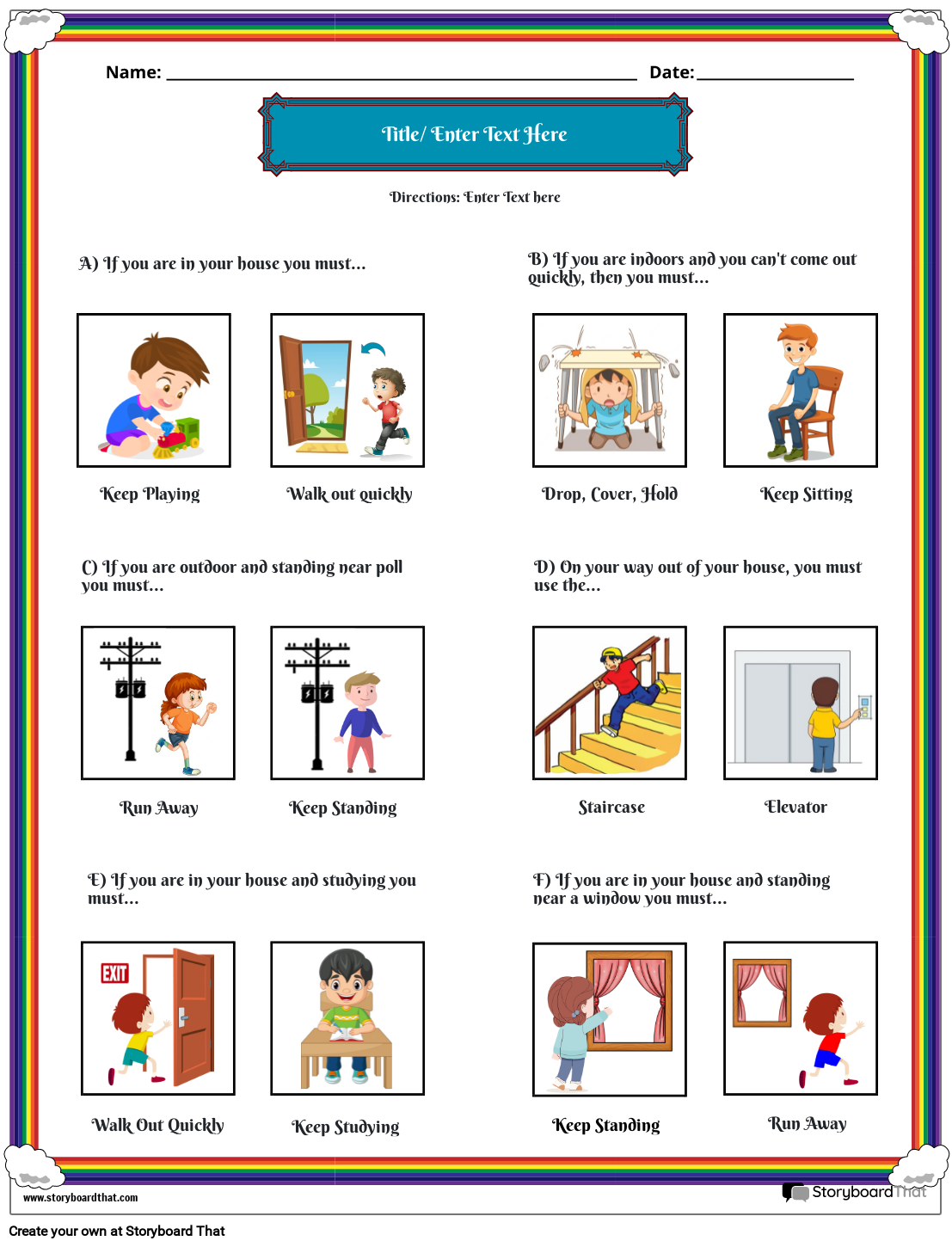 Free Earthquake Worksheets Editable Templates