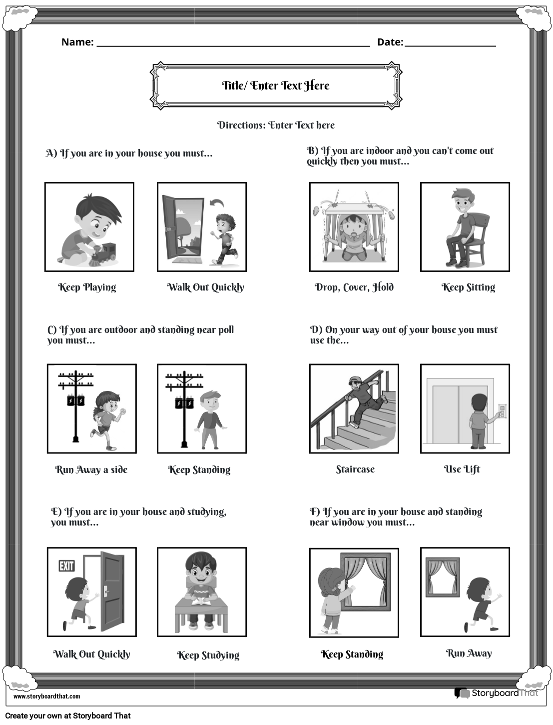 Free Earthquake Worksheets Editable Templates