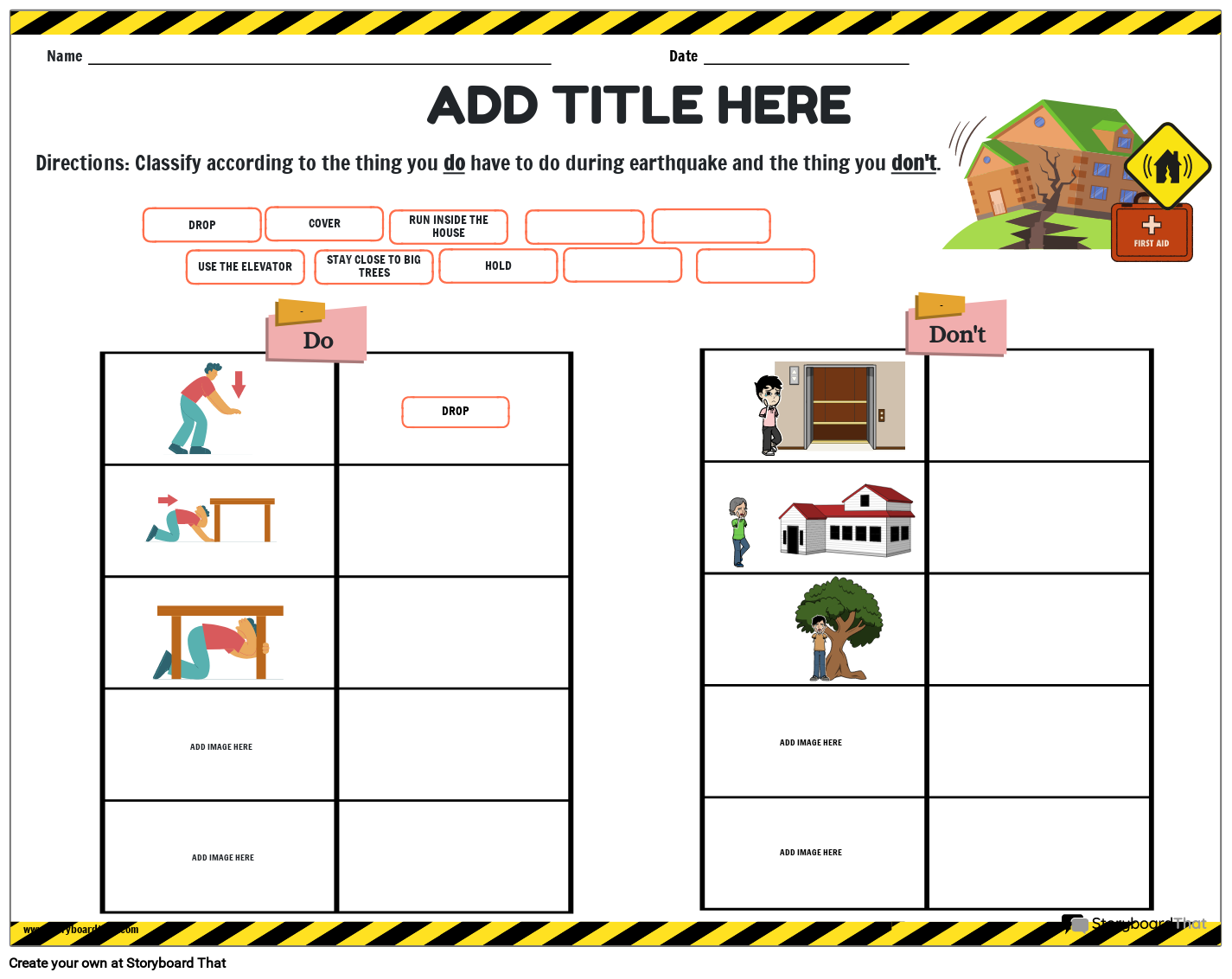 Free Earthquake Worksheets Editable Templates