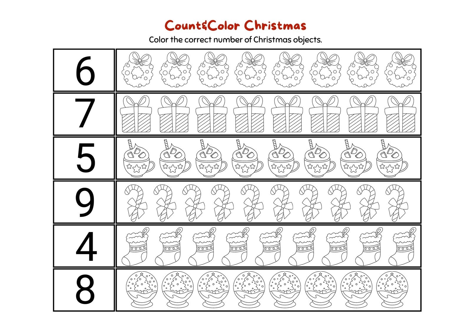 Christmas Worksheets Printables Free