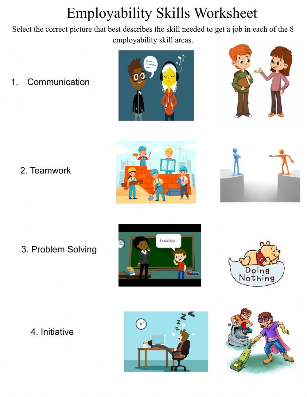 Free Employability Skills Worksheet Download Free Employability 