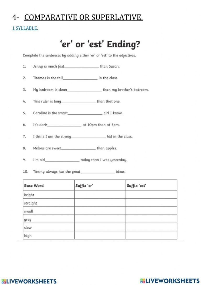 Free Er Est Worksheet Download Free Er Est Worksheet Png Images Free Worksheets On Clipart Library