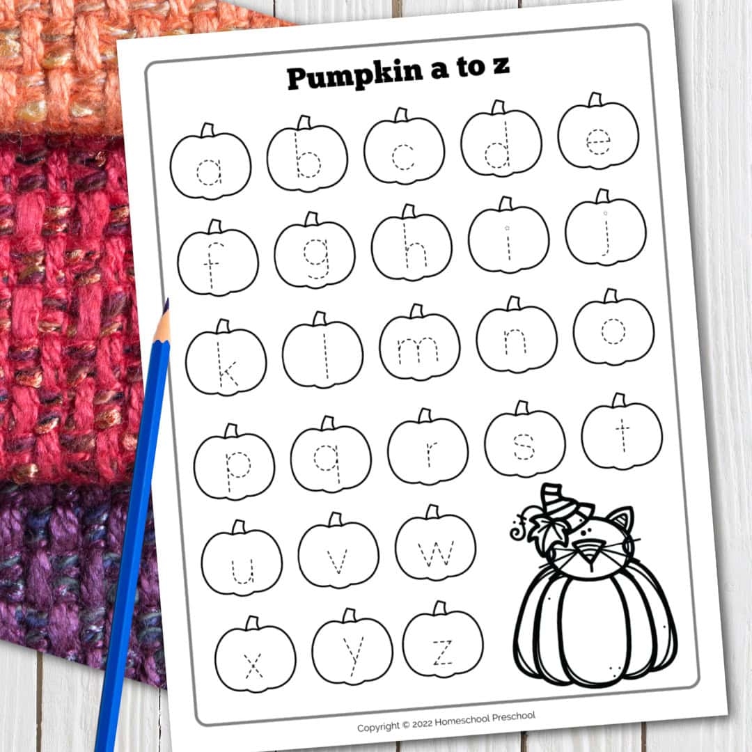 Free Printable Fall Tracing Worksheets