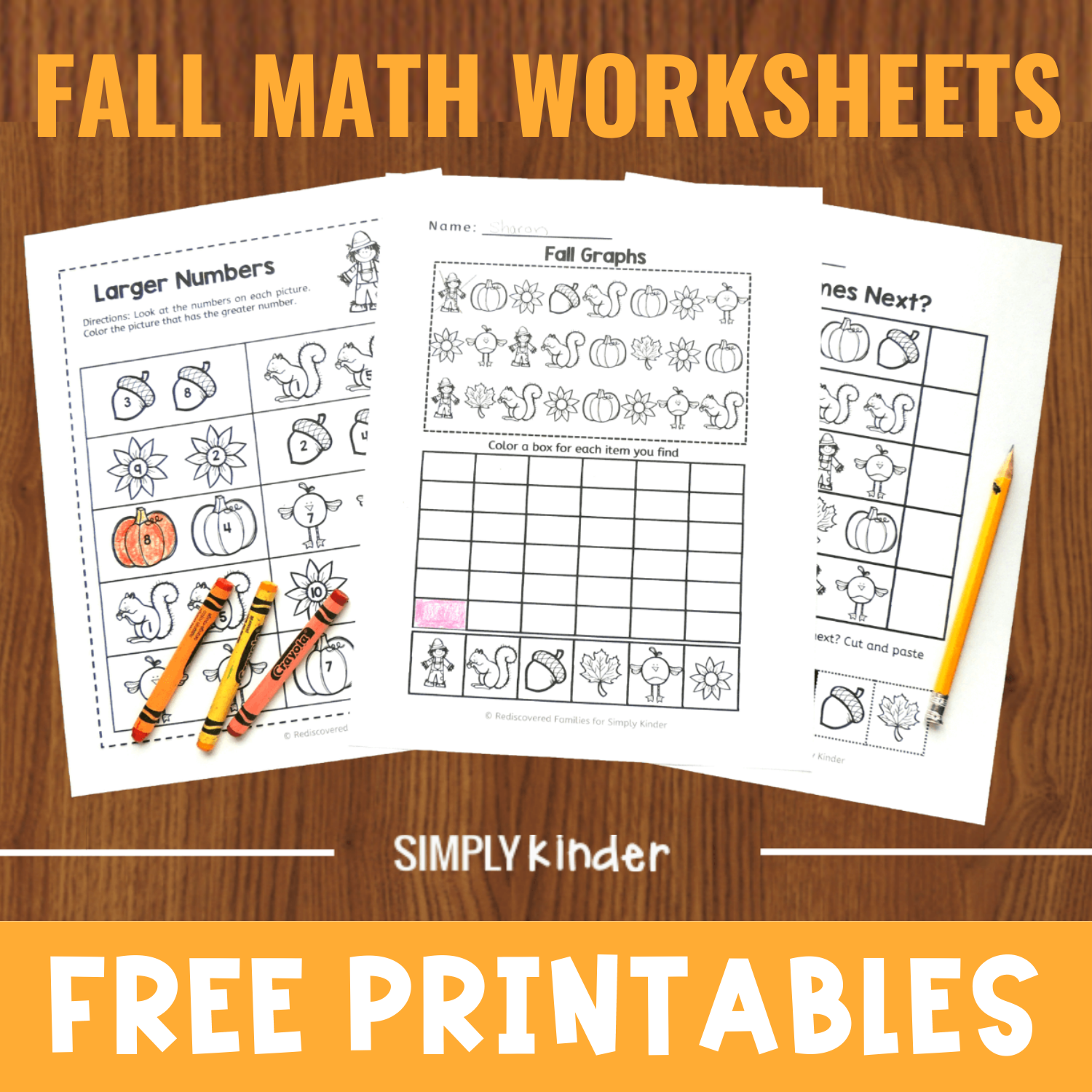 Free Printable Autumn Math Worksheets