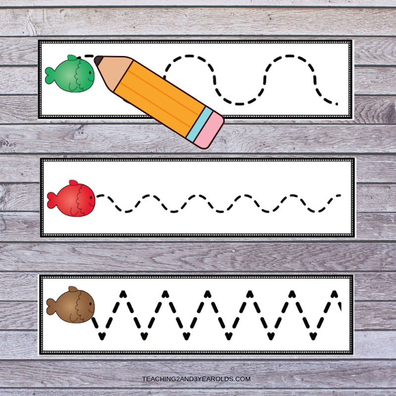 Free Fish Preschool Prewriting Activity Printable Worksheets Library