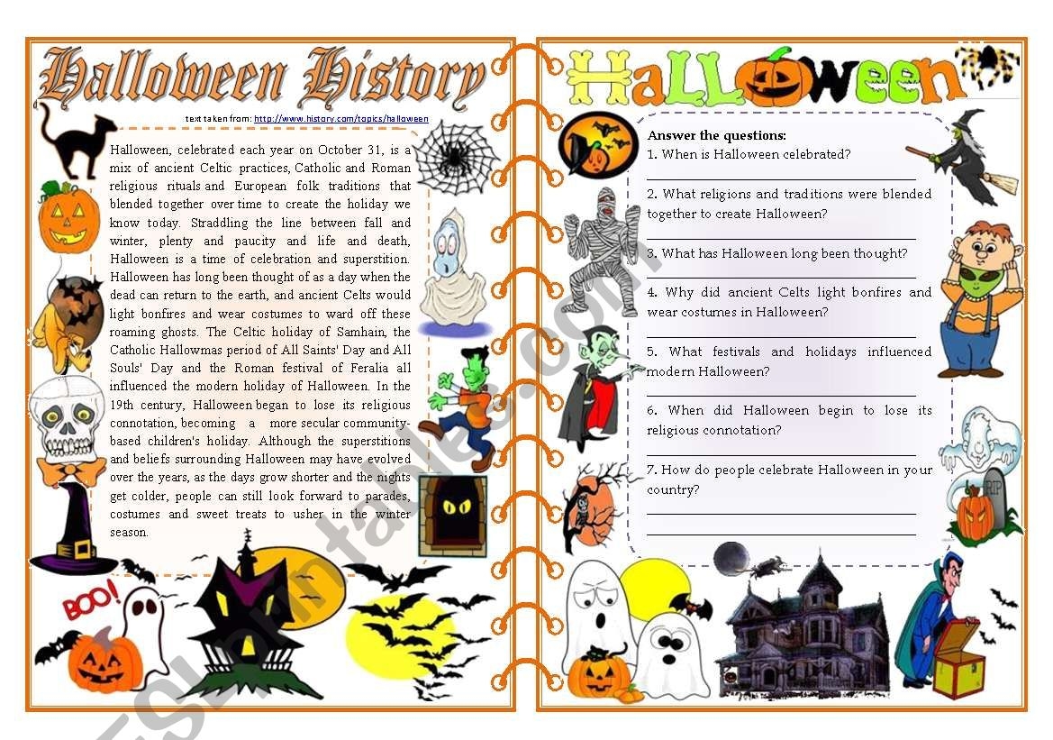Free Halloween Comprehension Worksheet Download Free Halloween Comprehension Worksheet Png Images Free Worksheets On Clipart Library
