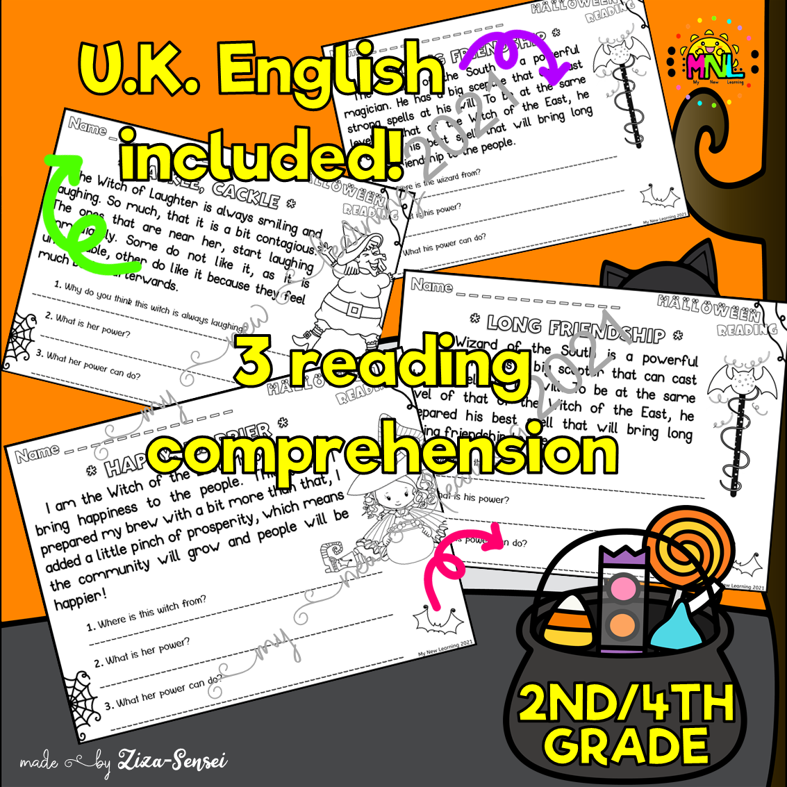 FREE Halloween Reading Comprehension Passages Short Stories Made By Teachers