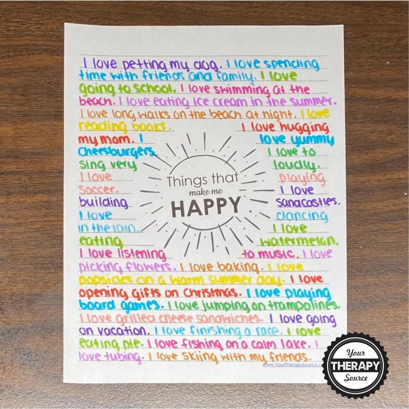 Free Handwriting Worksheets For Middle Schoolers Or Any Age Your Therapy Source