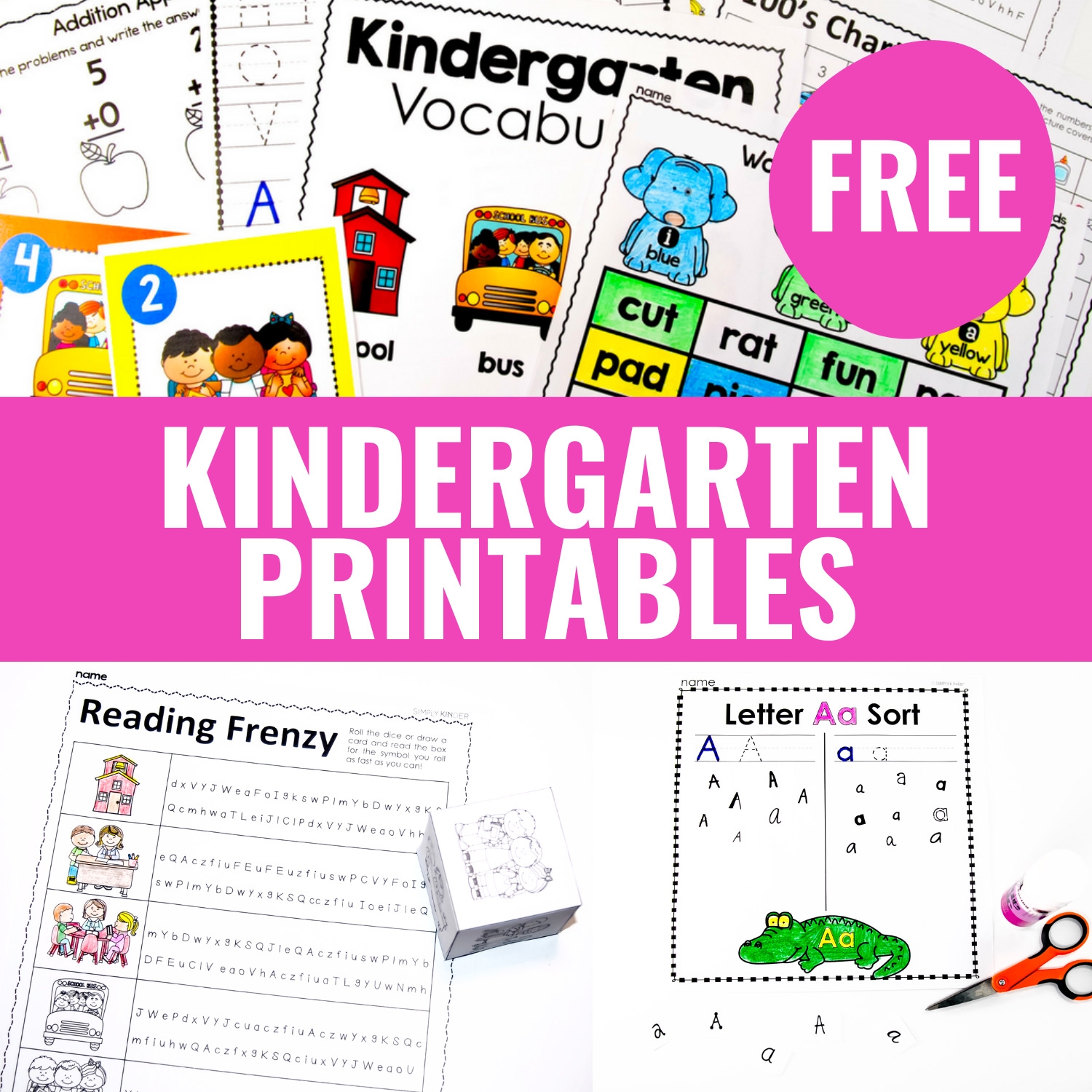 Free Kindergarten Worksheets Printables