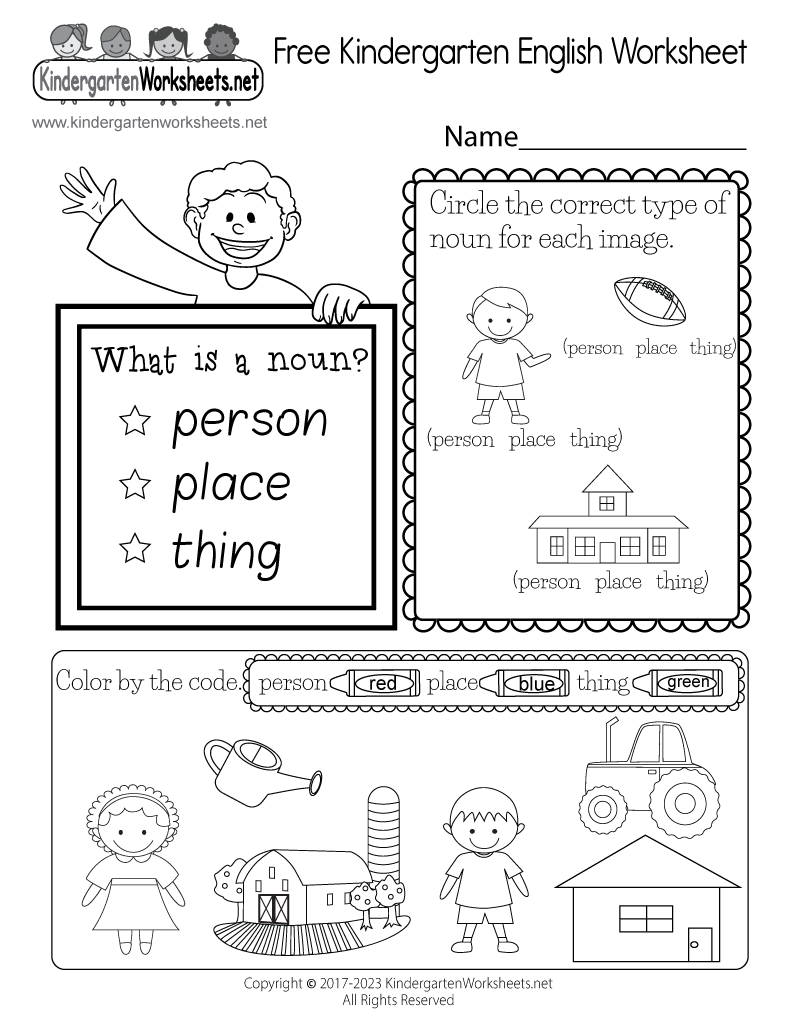 Free Printable Worksheets For Kids Pdf
