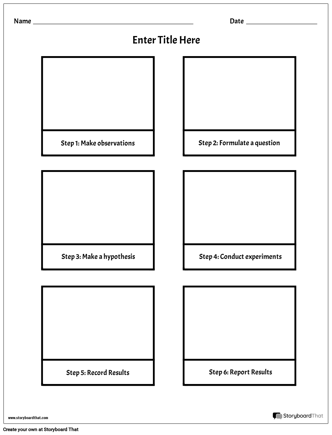 Free Printable Science Experiment Worksheets