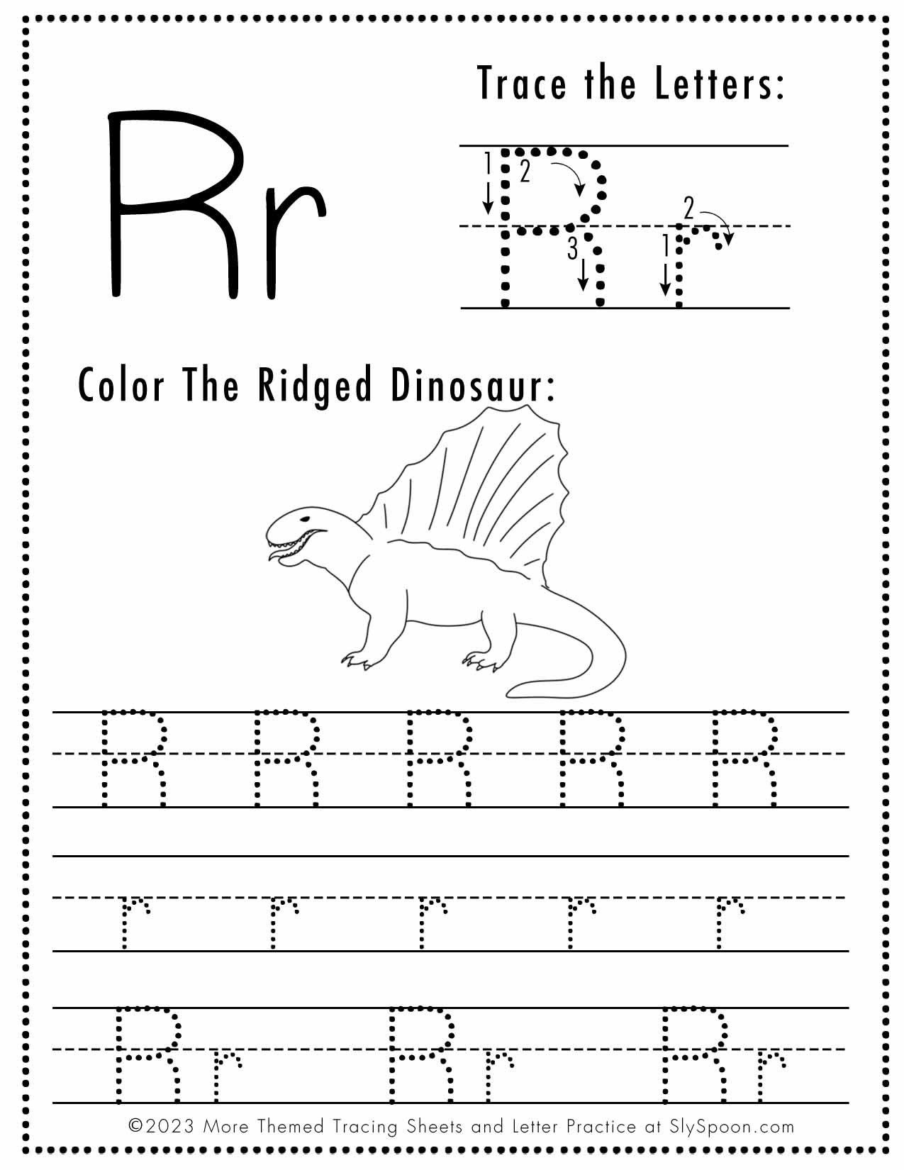 Letter R Worksheet Free Printable