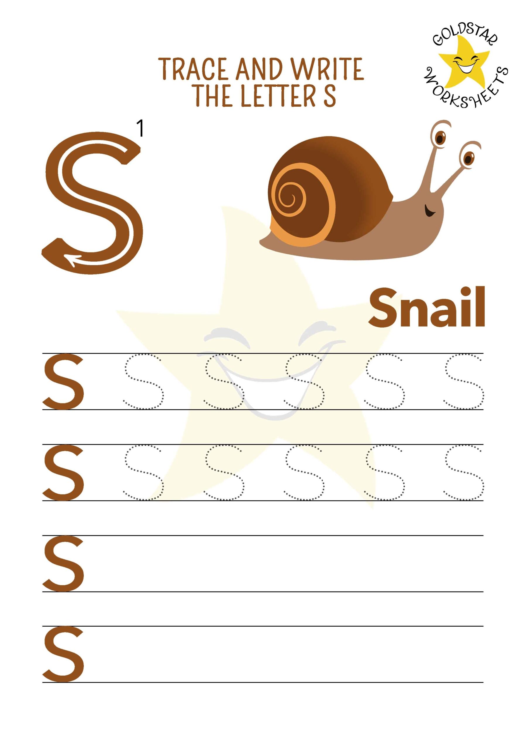 Free Printable Letter S Worksheet
