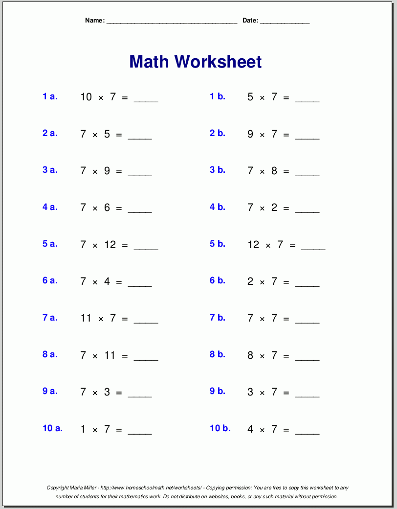 Free Worksheets And Printables