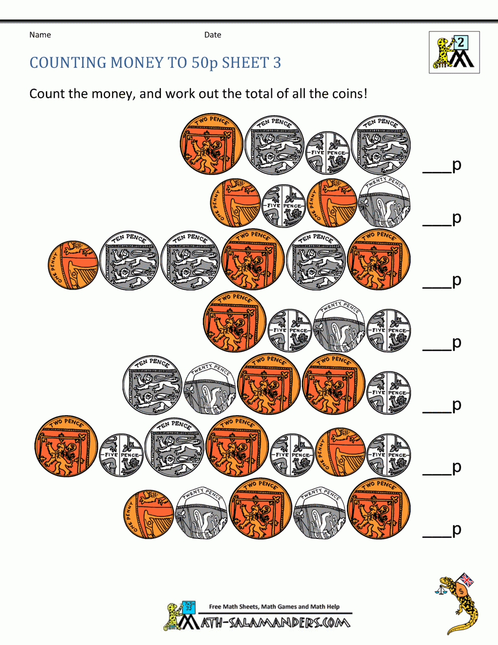 Addition Money Worksheet Free Printables