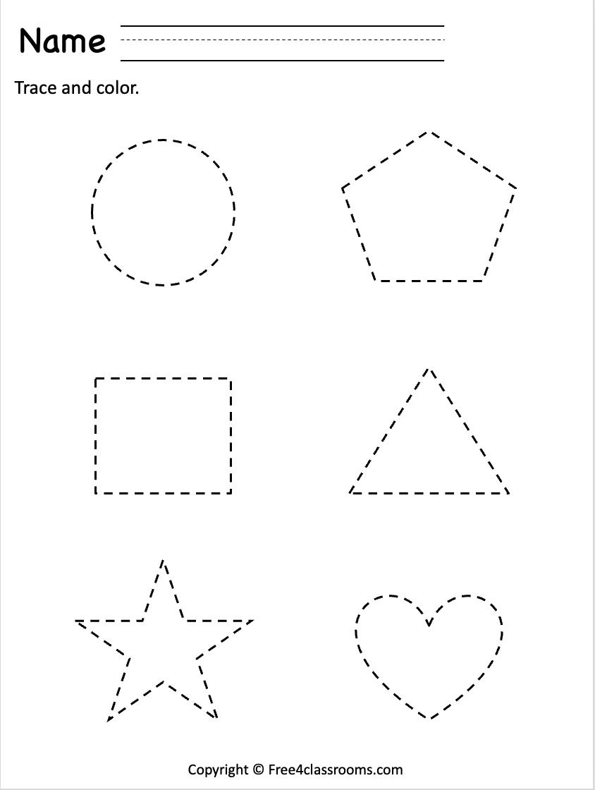 Pre-K Worksheets Printable Free
