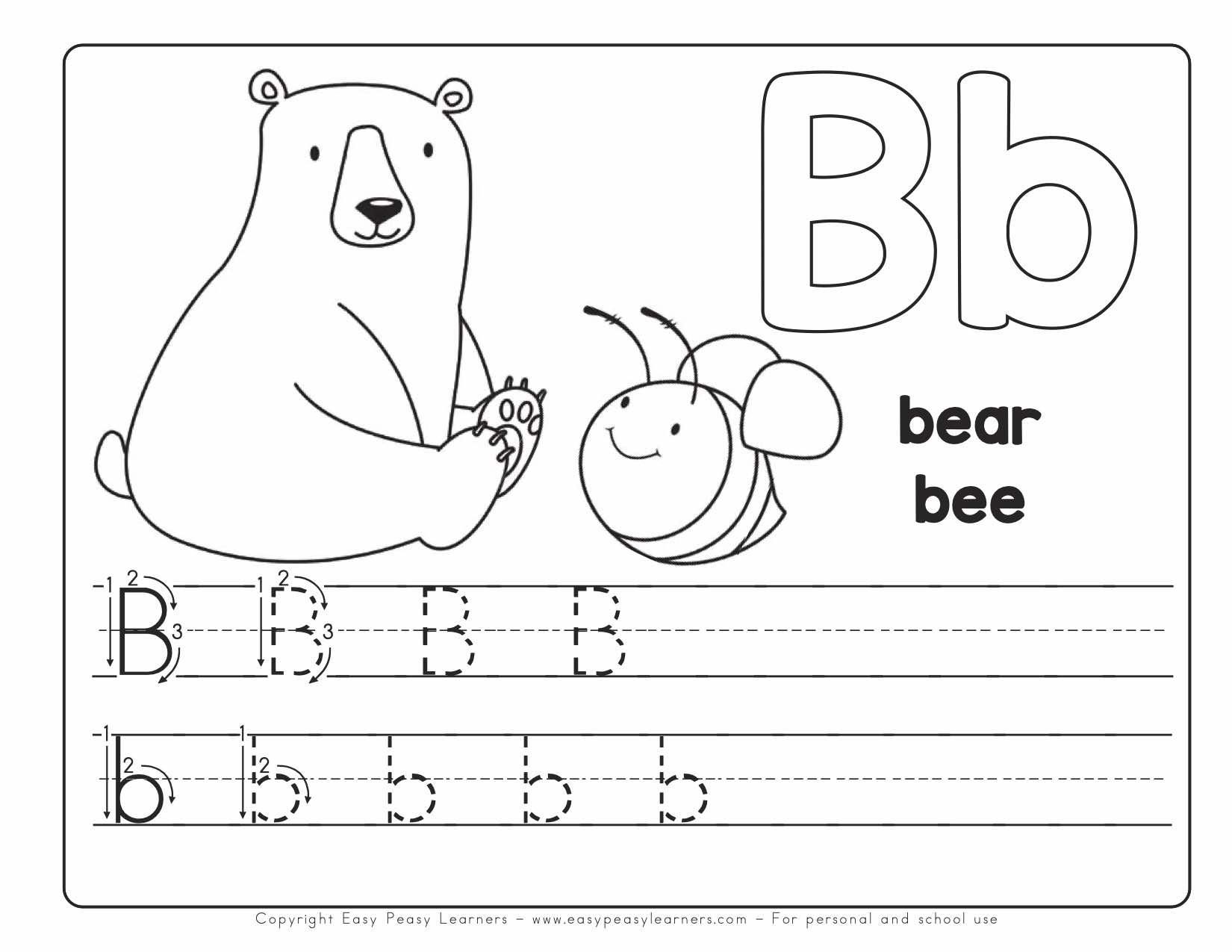 Free Printable Alphabet Book Alphabet Worksheets For Pre K And K Worksheets Library