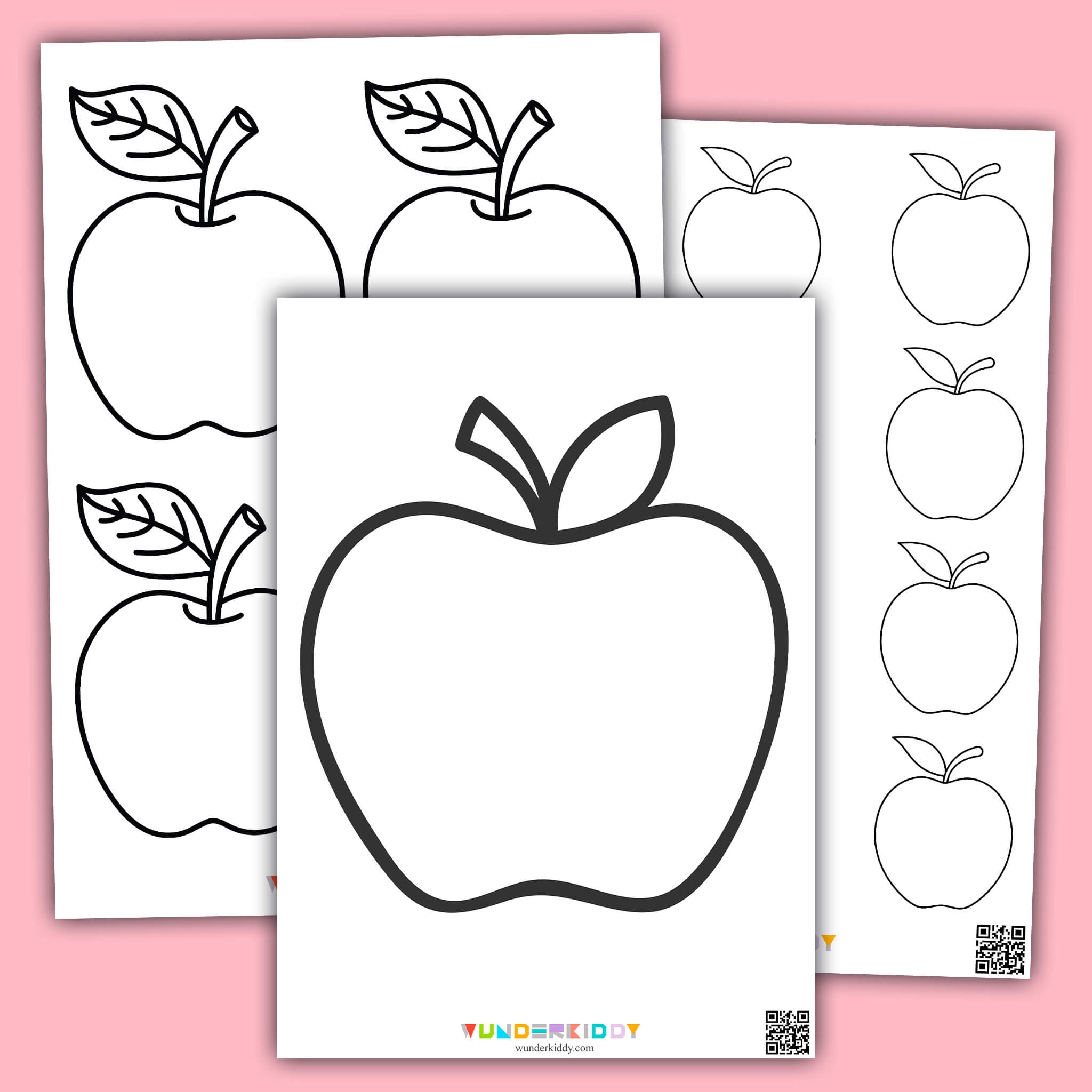 Free Printable Apple Template And Coloring Pages For Kids Worksheets Library