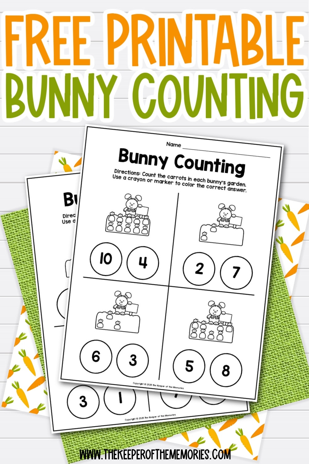 Preschool Counting Worksheets Free Printable