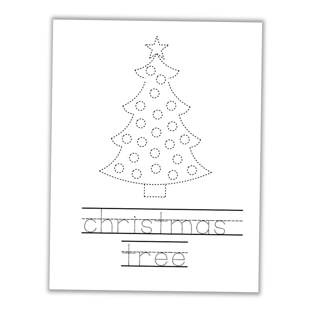 Free Christmas Tree Worksheet Printable