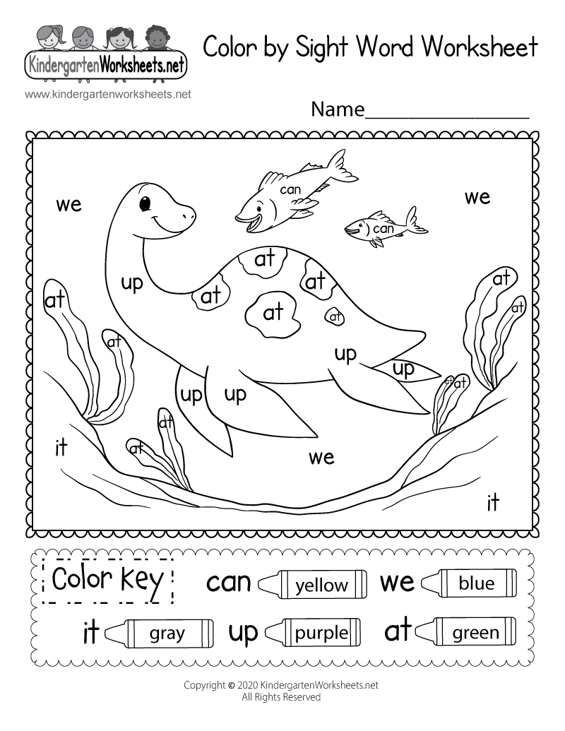 Free Printable Coloring Worksheets For Preschool