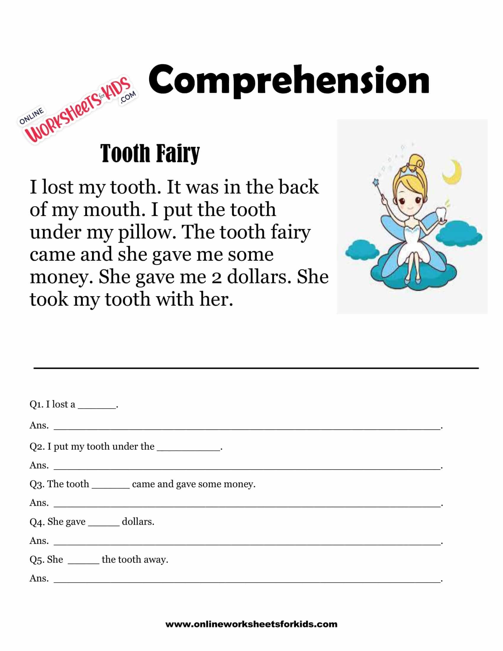 Free Printable Comprehension Worksheets For Grade 1 Worksheets Library