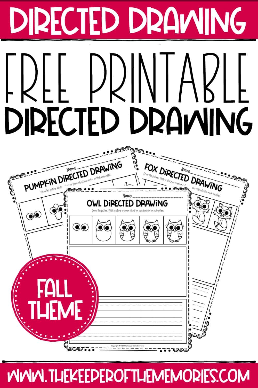 Free Printable Fall Directed Drawing
