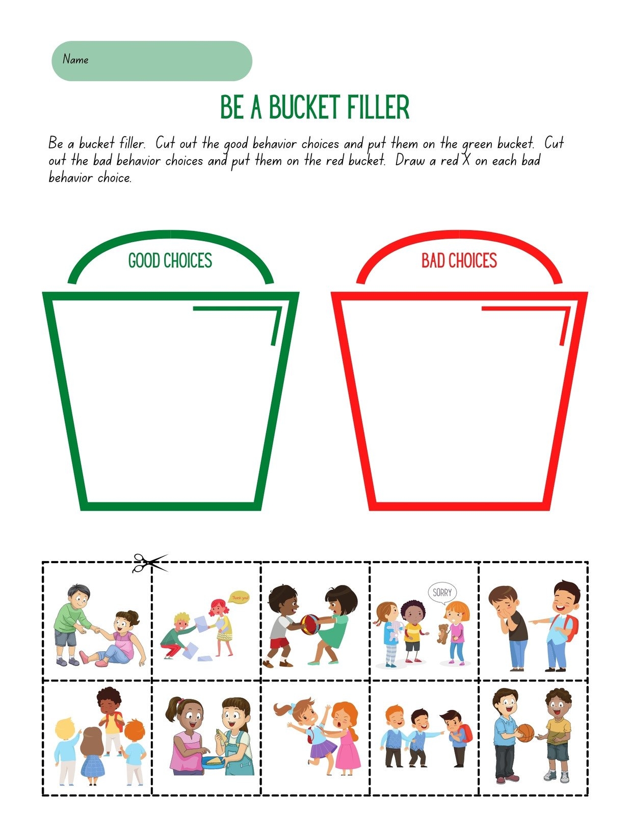 Free Printable Good Behavior Worksheets
