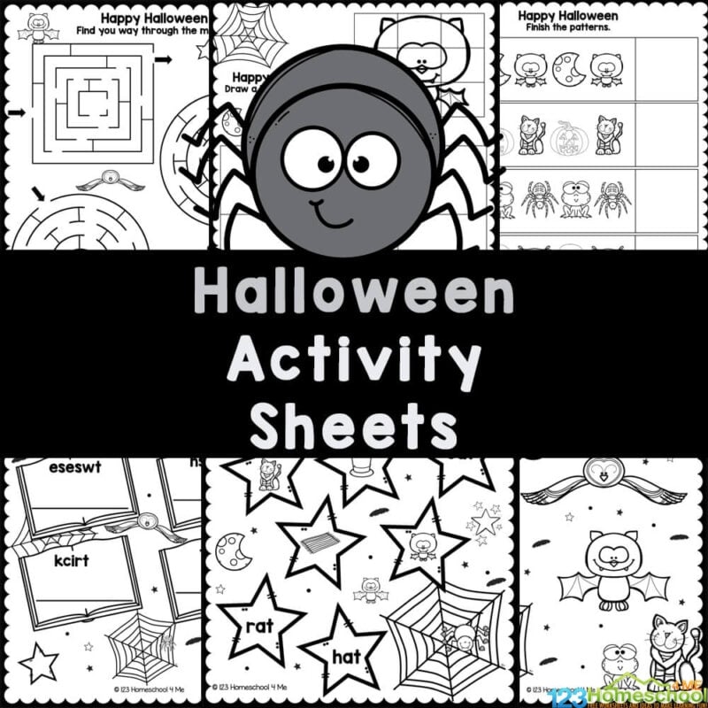 Free Halloween Worksheets Printables