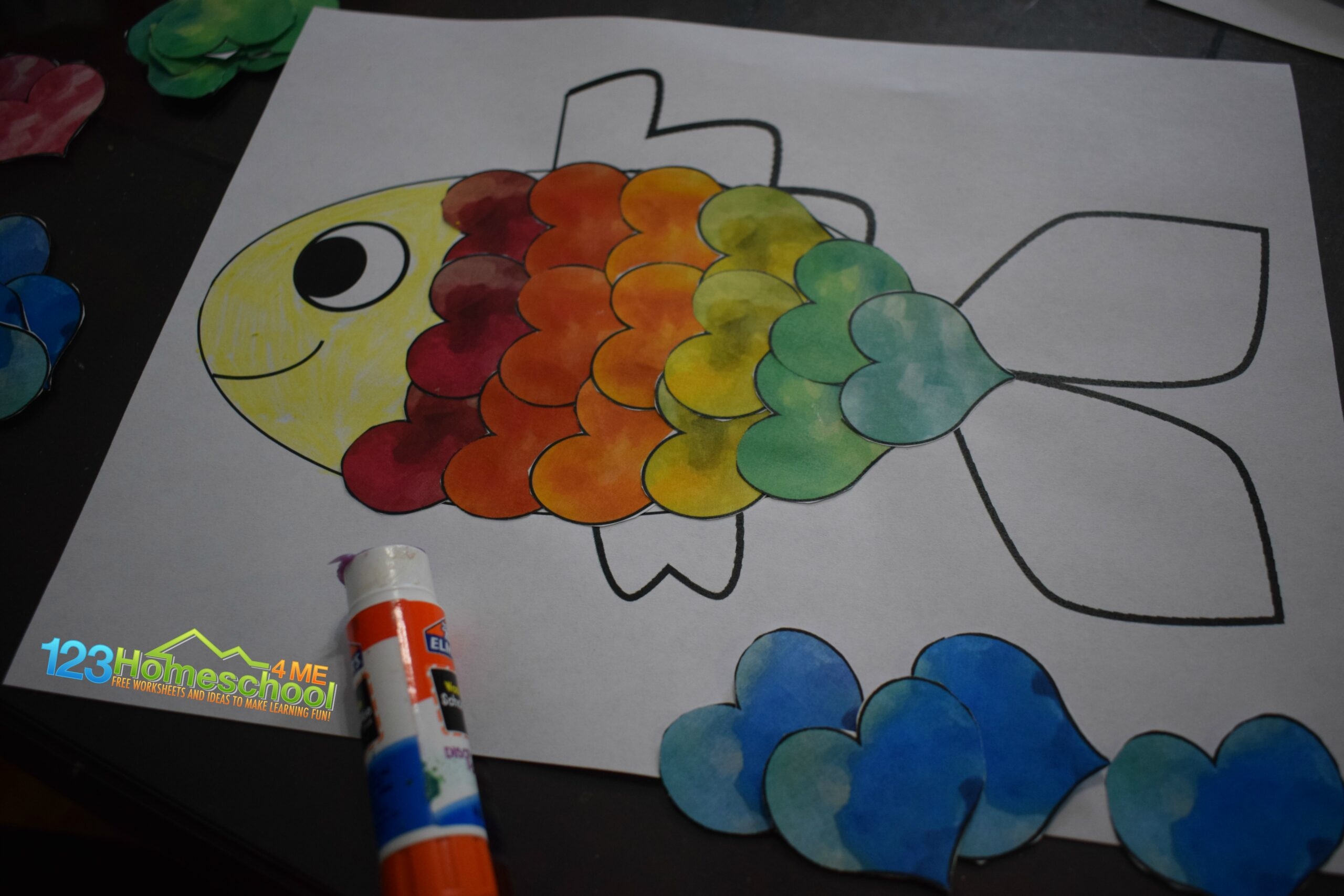 Free Printable Heart Fish Valentines Crafts For Preschoolers Free Printable 