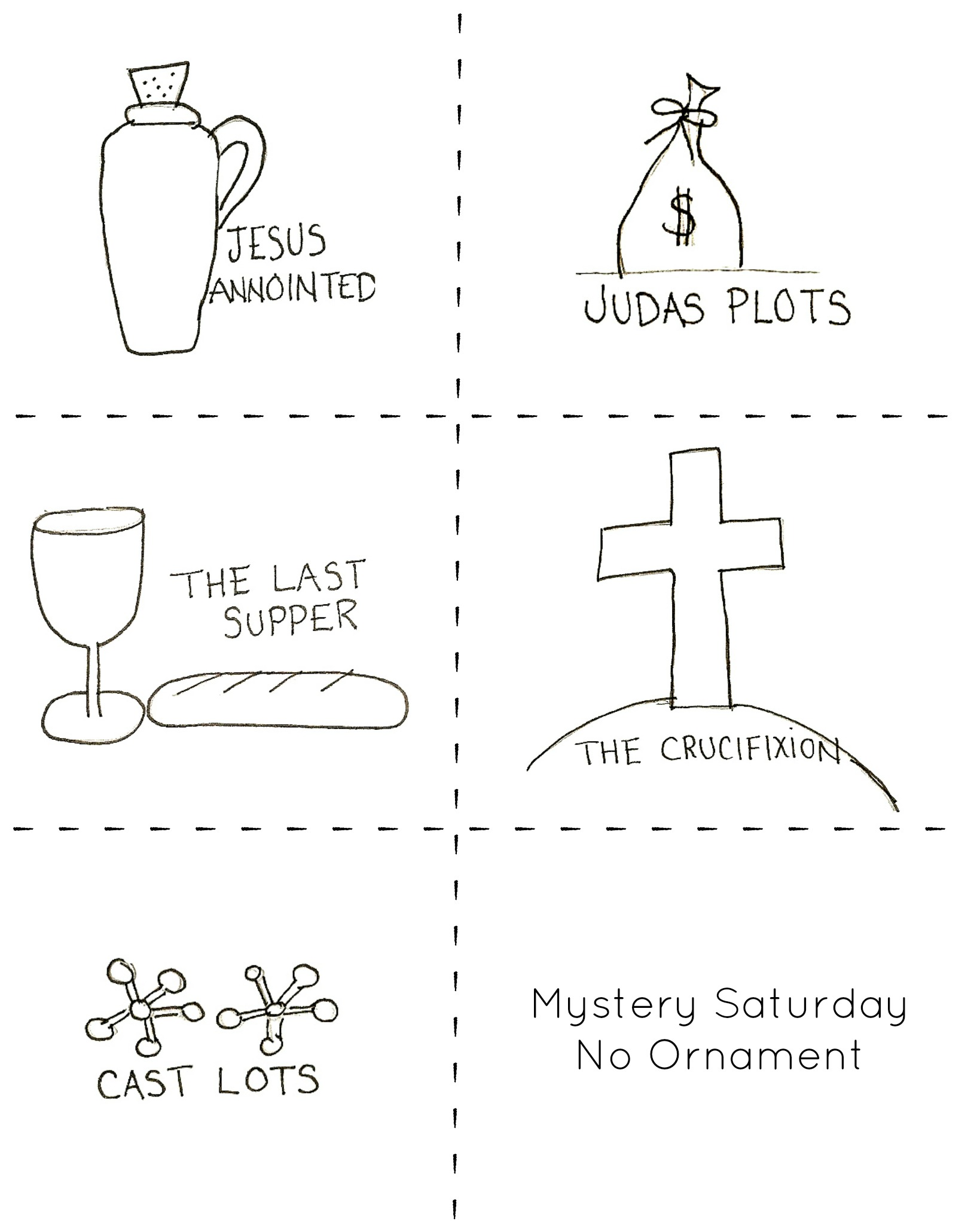 Free Printable Lent Tree Ornaments 