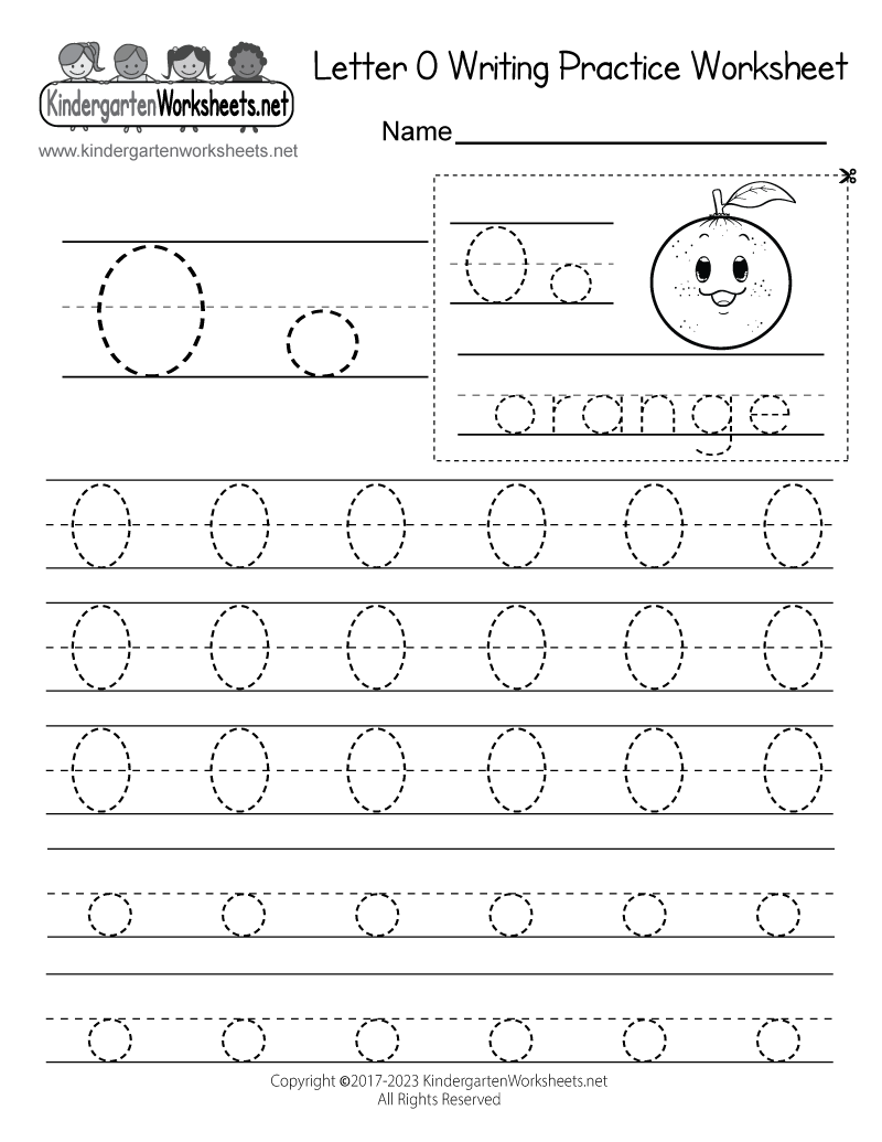 Handwriting Worksheets For Kindergarten Free Printables