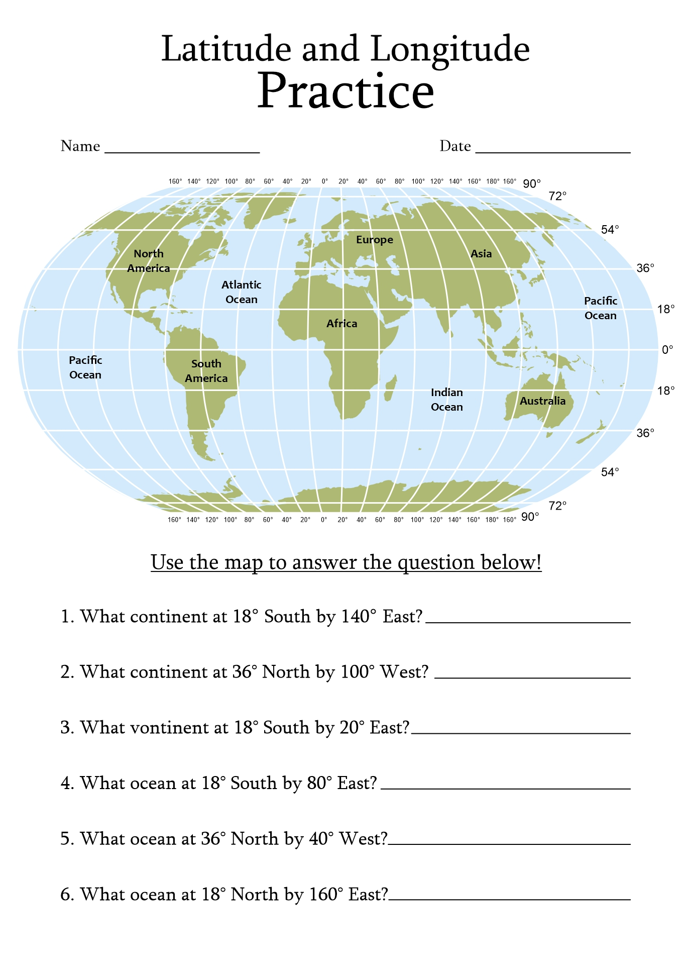 Free Printable Longitude And Latitude Worksheet Download Free Printable Longitude And Latitude Worksheet Png Images Free Worksheets On Clipart Library