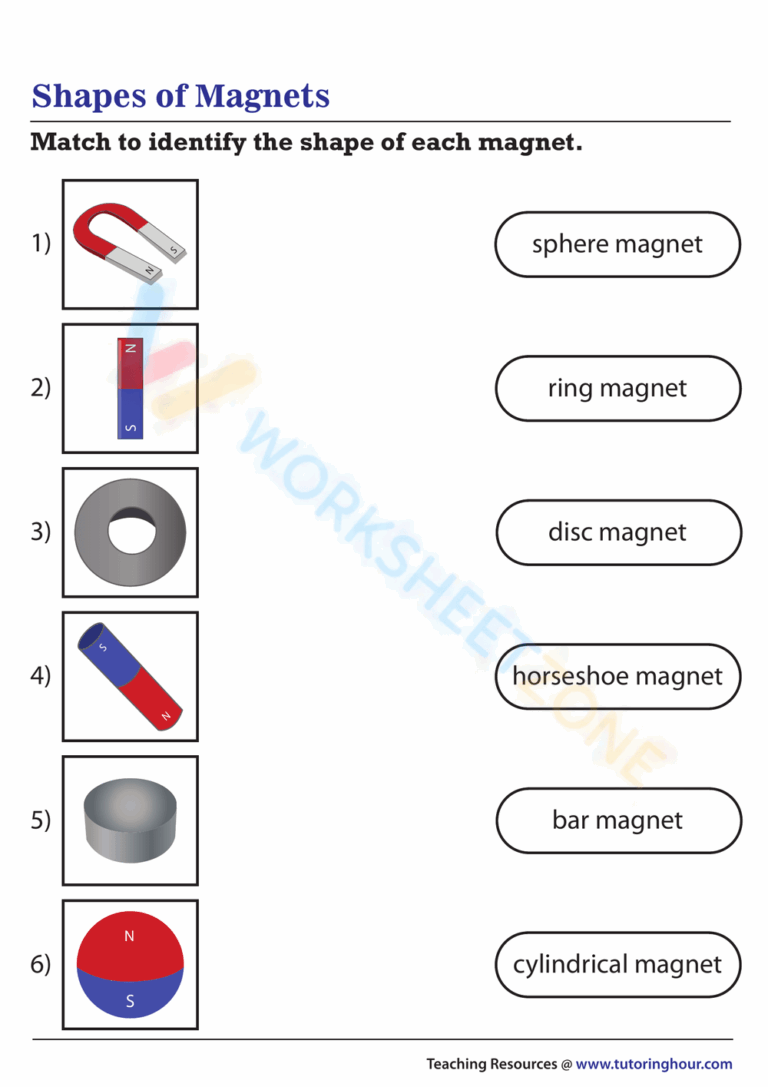 Free Printable Magnetism Worksheet Collection For Teaching Worksheets Library